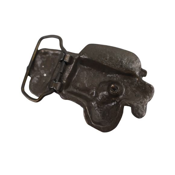 Vintage Brass Pick Up Truck 3D Belt Buckle - Picture 3 of 4